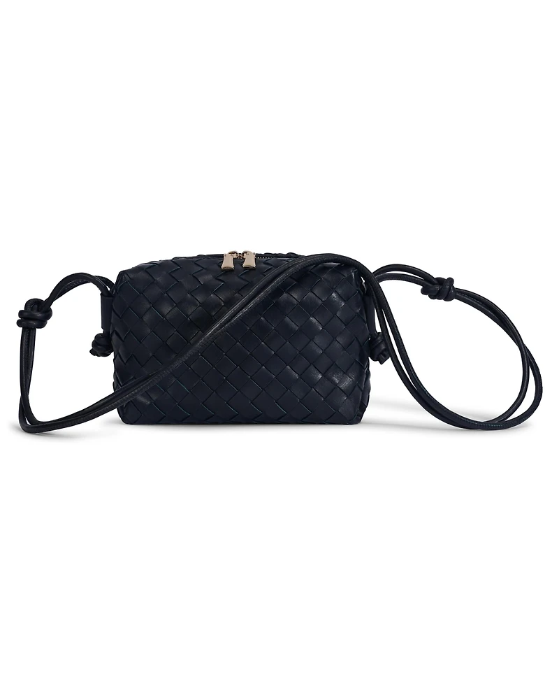 Women's Woven Leather Crossbody Bag