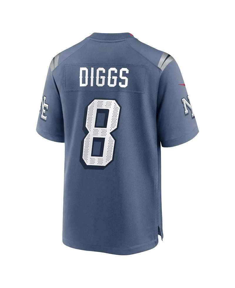 Nike Men's Stefon Diggs Blue New England Patriots Nfl Rivalry Game Jersey