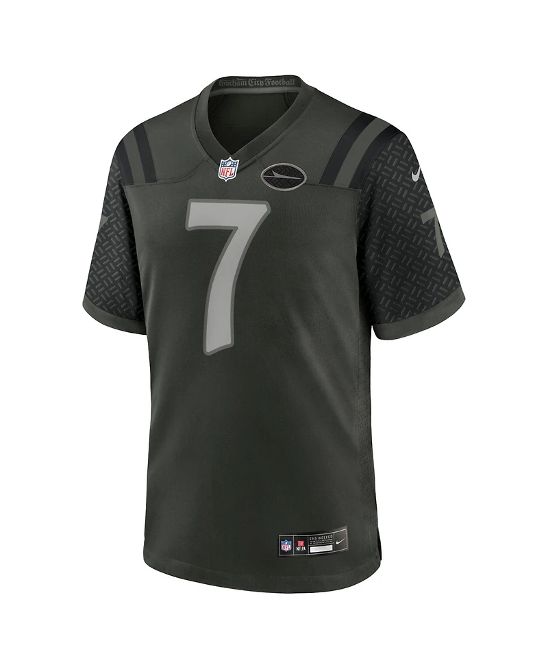 Nike Men's Justin Fields Green New York Jets Nfl Rivalry Game Jersey