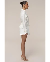 Jluxlabel Women's Drift Collared Cargo Top