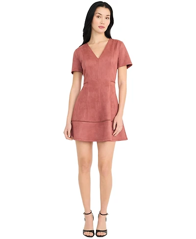 Donna Morgan Women's V-Neck Mini Dress