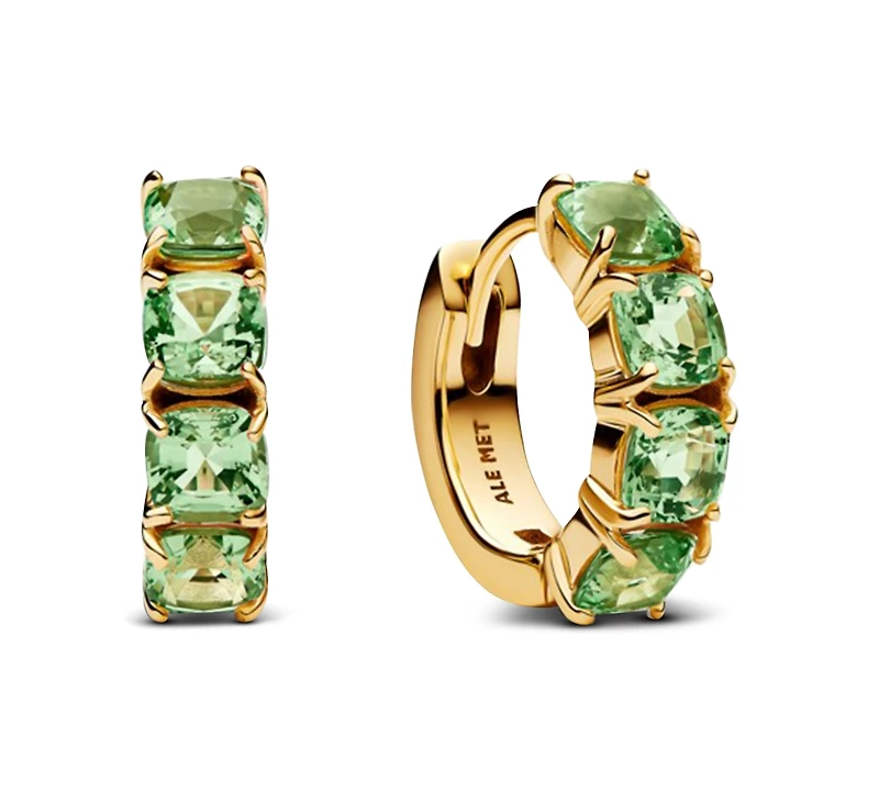 Pandora Green Hoop Earrings