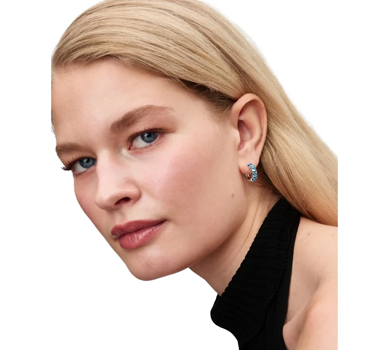 Pandora Light Blue Hoop Earrings
