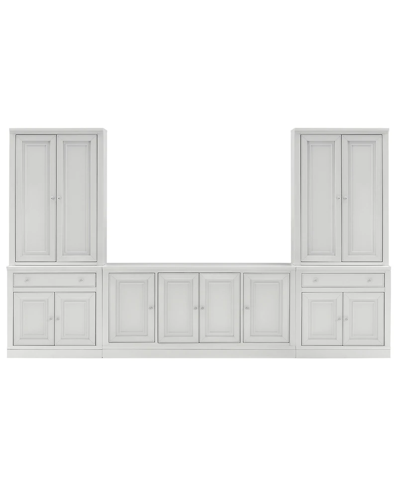 Furniture Amren 65" Wood 4 Door Console with Door Hutches and 2 Door Bases with Drawer