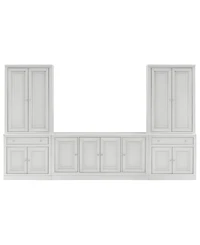 Furniture Amren 65" Wood 4 Door Console with Door Hutches and 2 Door Bases with Drawer