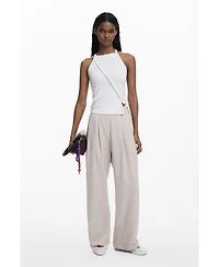 Desigual Women's Pleated trousers with waistband
