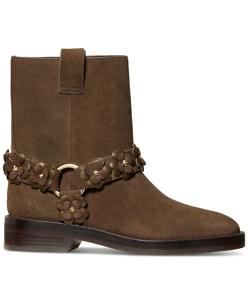 kate Spade new york Women's Flower Garden Suede Moto Boots