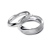Pandora Twisted Double Ring