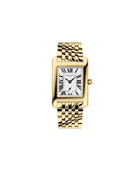 Frederique Constant Women's Carree Gold-Tone Stainless Steel Bracelet Watch, 25.2mm