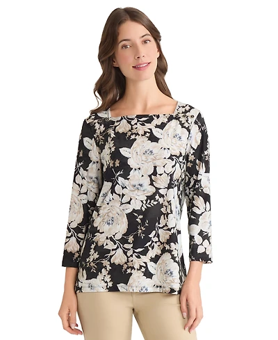 Jones New York Women's Floral Print Top
