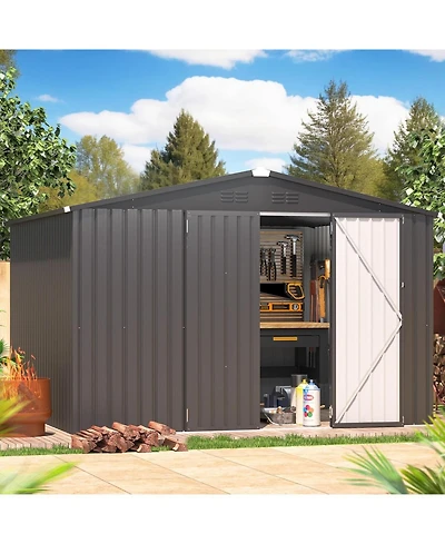 Aecojoy 10'x8' Outdoor Storage Shed