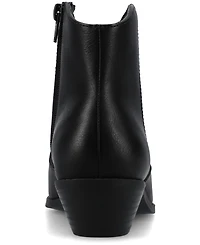 Journee Collection Women's Taliah Cuban Heel Comfort Ankle Booties