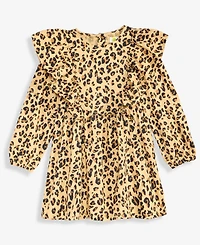 Epic Threads Girls Toddler 2T-4T Leopard Print Ruffle Dress, Macy's Exclusive