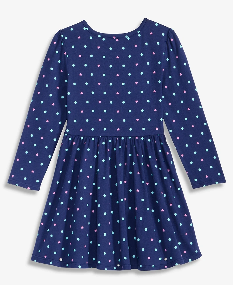 Epic Threads Girls Toddler 2T-4T Long-Sleeve Dot-Print Dress