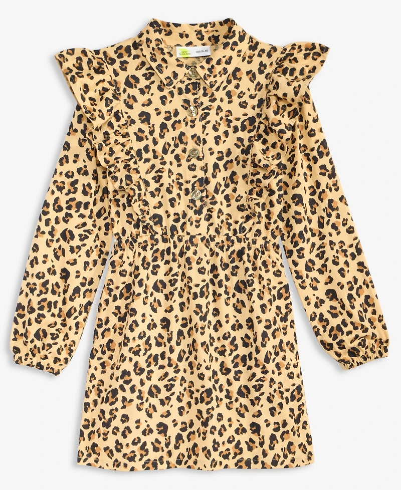 Epic Threads Girls 5-20 Leopard Print Shirt Dress, Macy's Exclusive
