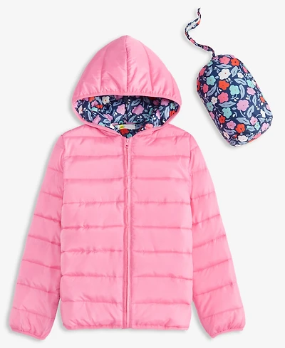 Epic Threads Girls 5-20 Floral Print Packable Long-Sleeve Jacket, Macy's Exclusive