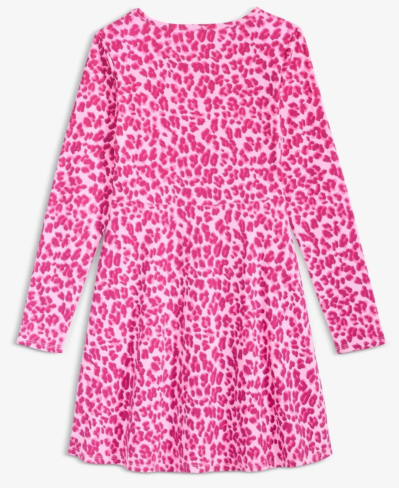 Epic Threads Girls 5-20 Long-Sleeve Leopard Print Dress, Macy's Exclusive