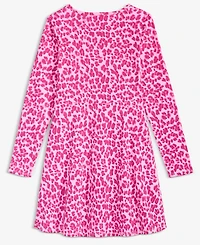 Epic Threads Girls 5-20 Long-Sleeve Leopard Print Dress, Macy's Exclusive