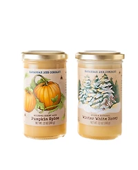Savannah Bee Company Pumpkin and Winter White Whipped Honey Gift Set, 12oz