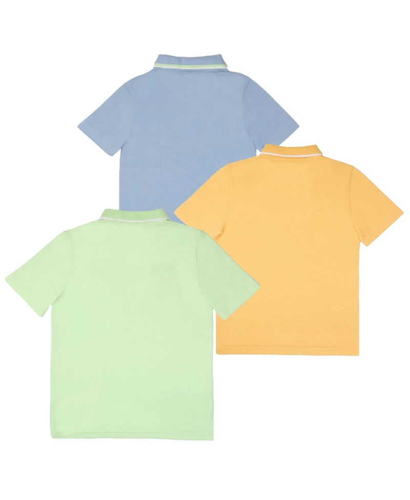 Tommy Bahama Boys Peach Polo Short Sleeve Logo 3 pc Shirt Set