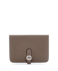 Pre-Owned Hermes Dogon Compact Wallet Leather