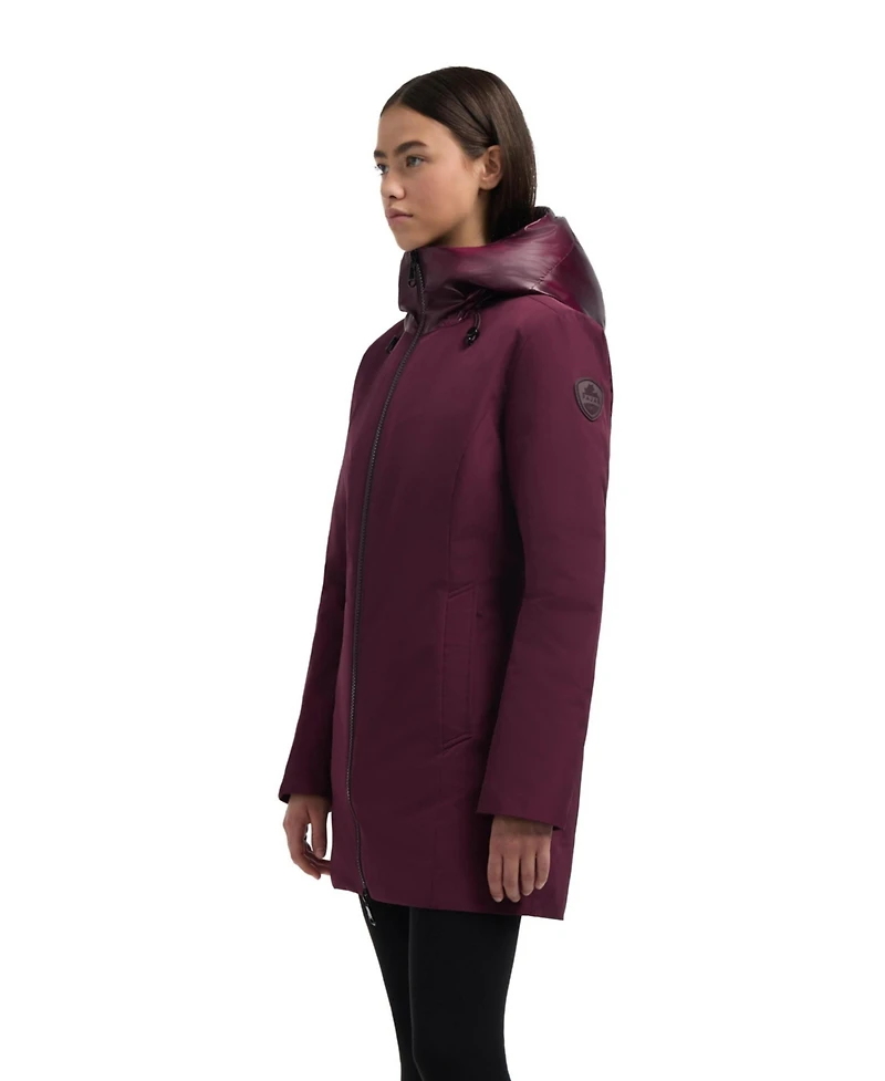 Pajar Women's Nova Mixed Media 3 1 Coat with Fixed Hood