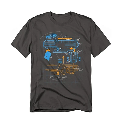 Logovision Men's Nerf Deconstructed Gun T Shirt