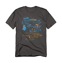 Logovision Men's Nerf Deconstructed Gun T Shirt