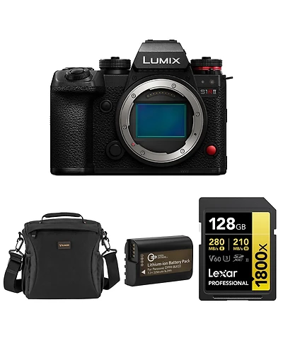 Panasonic Lumix S1RII Mirrorless Camera, Bundle with Alpine 160 Bag, 128GB Uhs-ii Sdxc Memory Card, Dmw-BLK22 Lithium-Ion Battery Pack