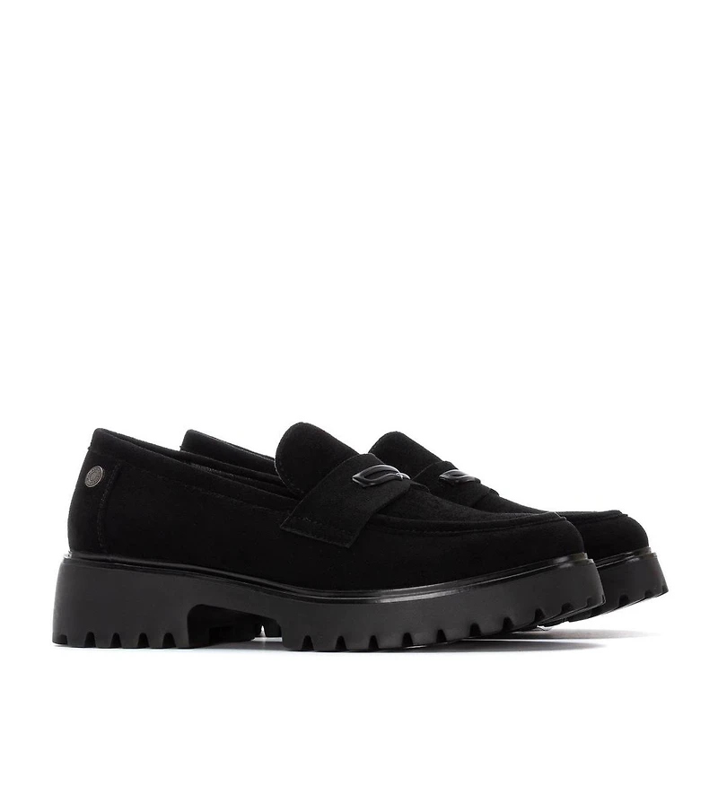 Women's Casual Suede Penny Loafers Refresh Collection By Xti