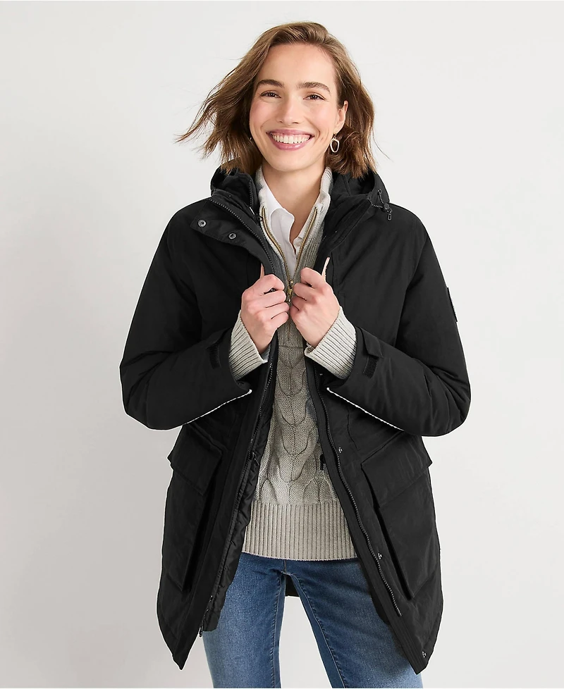 Lands' End Women's Squall Waterproof Insulated 3 1 Winter Parka