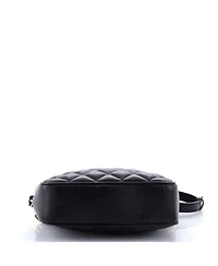 Pre-Owned Versace Small Medusa Icon Front Slip Pocket Camera Bag Quilted Leather