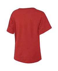 Majestic Women's Red Indiana Fever The Edge Premium Boxy T-Shirt