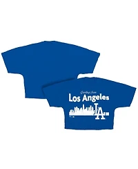 Fanatics Women's Royal Los Angeles Dodgers Skyline Crop T-Shirt