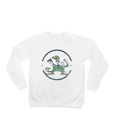 Gameday Couture Big Boys and Girls White Notre Dame Fighting Irish End Zone Pullover Sweatshirt
