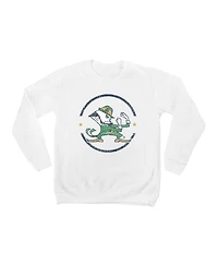 Gameday Couture Big Boys and Girls White Notre Dame Fighting Irish End Zone Pullover Sweatshirt