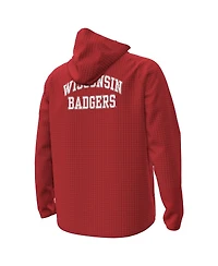 Under Armour Men's Red Wisconsin Badgers 1980 Throwback Unstoppable Fleece Full-Zip Jacket