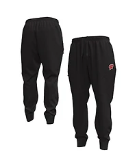 Under Armour Men's Black Wisconsin Badgers Unstoppable Fleece Jogger Pants