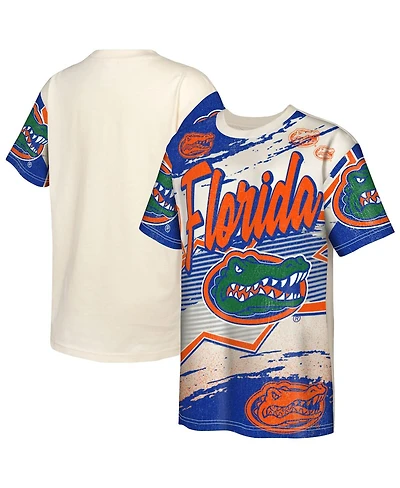 Outerstuff Big Boys and Girls Cream Florida Gators Make Noise T-Shirt