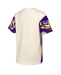 Outerstuff Big Boys and Girls Cream Lsu Tigers Make Noise T-Shirt