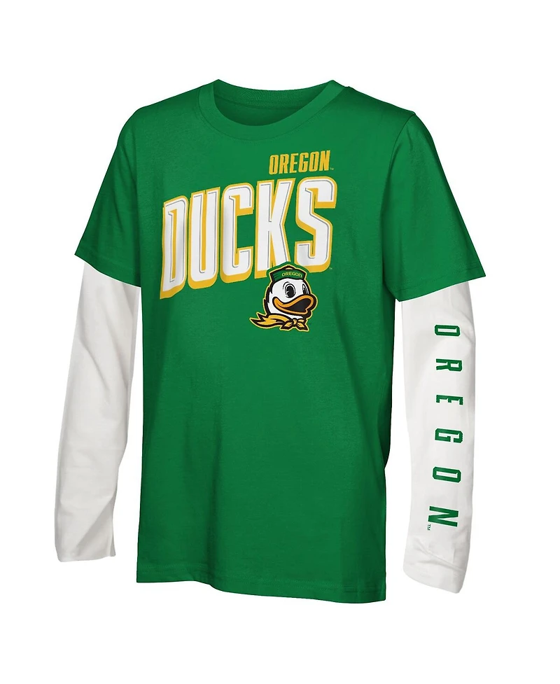 Outerstuff Big Boys and Girls 3-Pack Oregon Ducks The Mix T-Shirt Combo Set