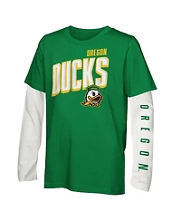 Outerstuff Big Boys and Girls 3-Pack Oregon Ducks The Mix T-Shirt Combo Set