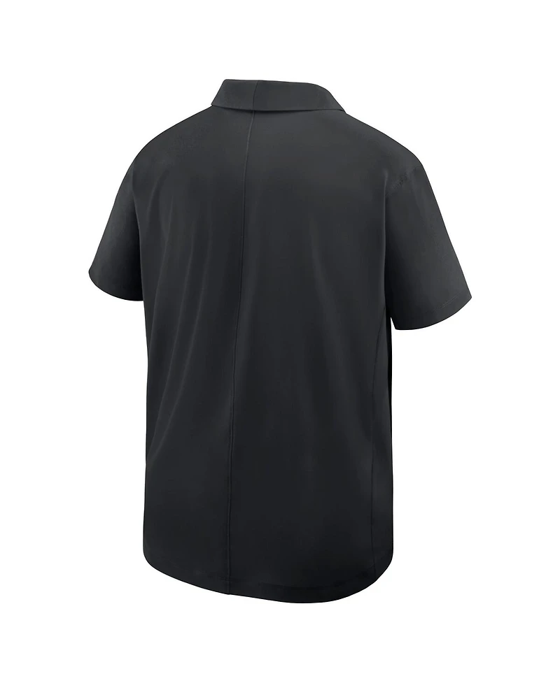 Nike Men's Black Missouri Tigers Woven Dri-fit Polo Shirt