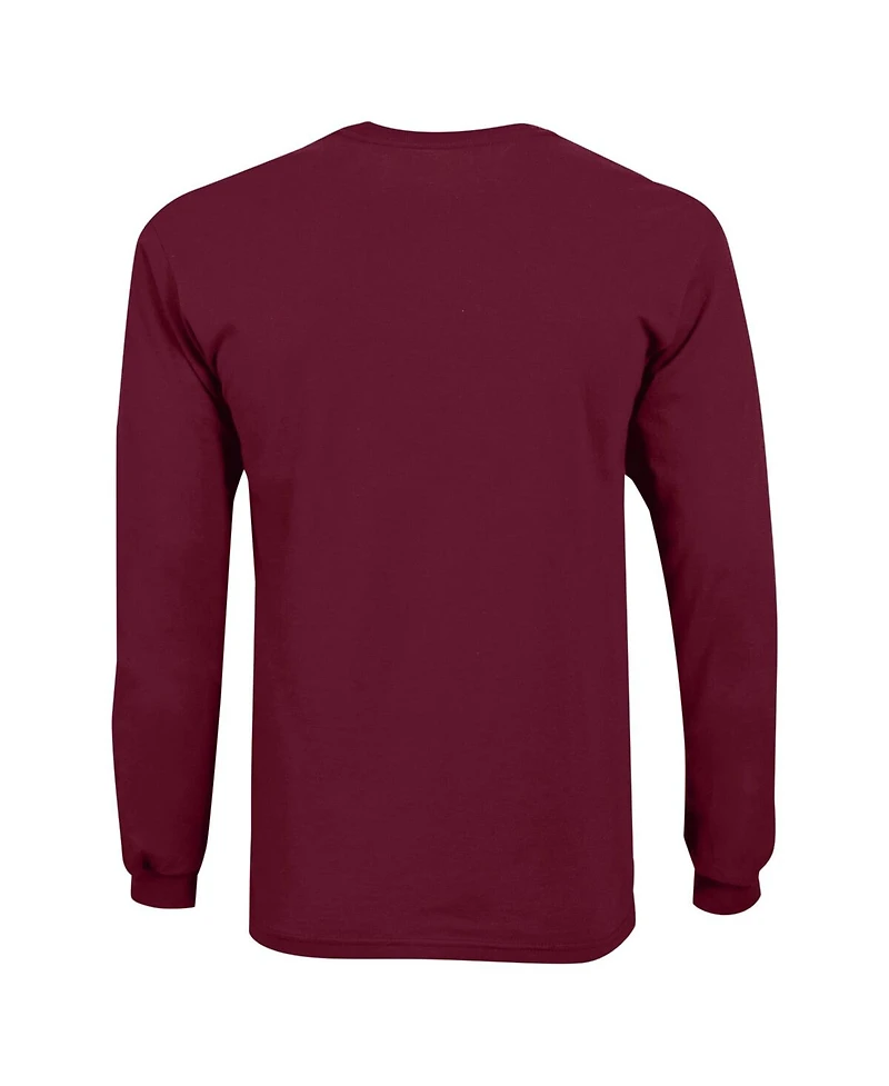 Champion Big Boys and Girls Garnet South Carolina Gamecocks Distressed Arch Over Logo Long Sleeve T-Shirt