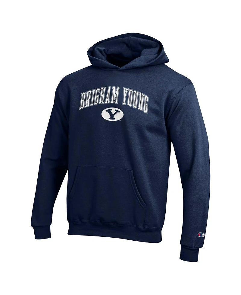 Champion Big Boys and Girls Navy Byu Cougars Campus Pullover Hoodie