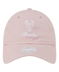 New Era Women's Pink Milwaukee Bucks Gameday Preppy 9Twenty Adjustable Hat