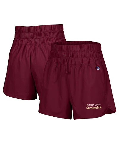 Champion Women's Garnet Florida State Seminoles Tailgate Her Woven Shorts