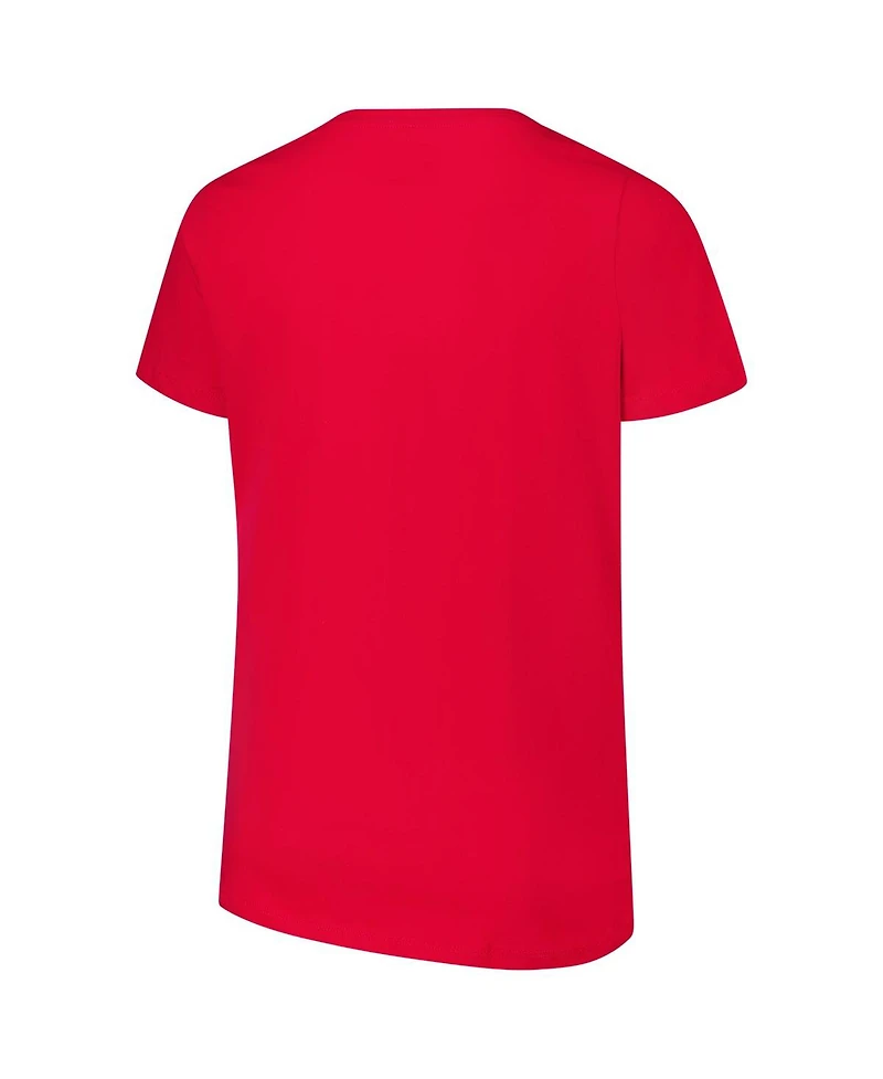 Fanatics Women's Scarlet Ohio State Buckeyes Plus Lean Scoop Neck T-Shirt