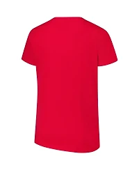 Fanatics Women's Scarlet Ohio State Buckeyes Plus Lean Scoop Neck T-Shirt