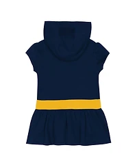 Outerstuff Girls Toddler Navy Michigan Wolverines Team Love French Terry Hoodie Dress